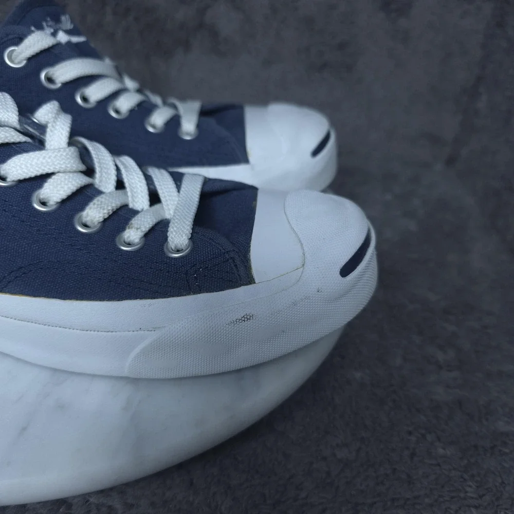 Converse Jack Purcell Shoes Mens Size 5.5 Blue Canvas Low Top Casual Sneakers